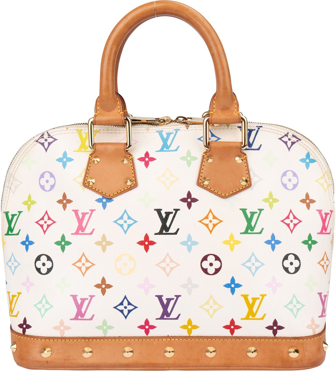 Louis Vuitton Louis Vuitton Murakami Multicolor Alma PM Handbag Wit