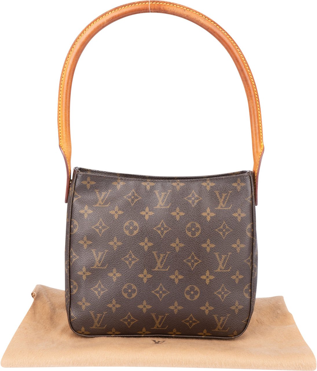 Louis Vuitton Louis Vuitton Canvas Monogram Looping MM Shoulder Bag Bruin