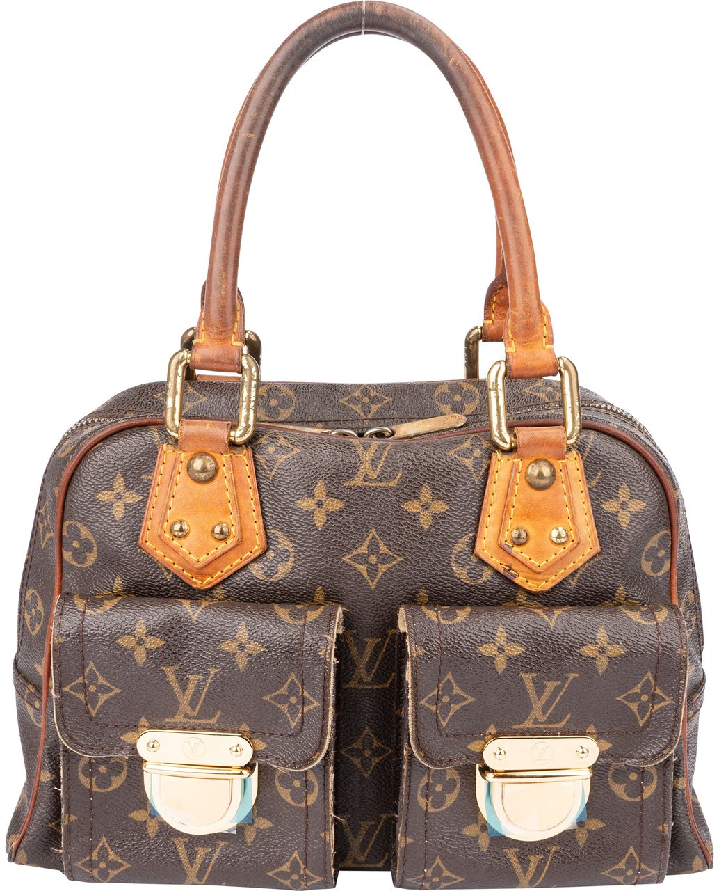 Louis Vuitton Louis Vuitton Canvas Monogram Manhattan PM Handbag Bruin
