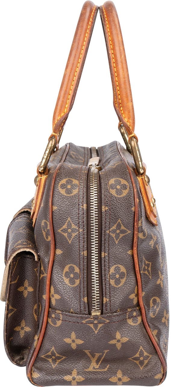 Louis Vuitton Louis Vuitton Canvas Monogram Manhattan PM Handbag Bruin