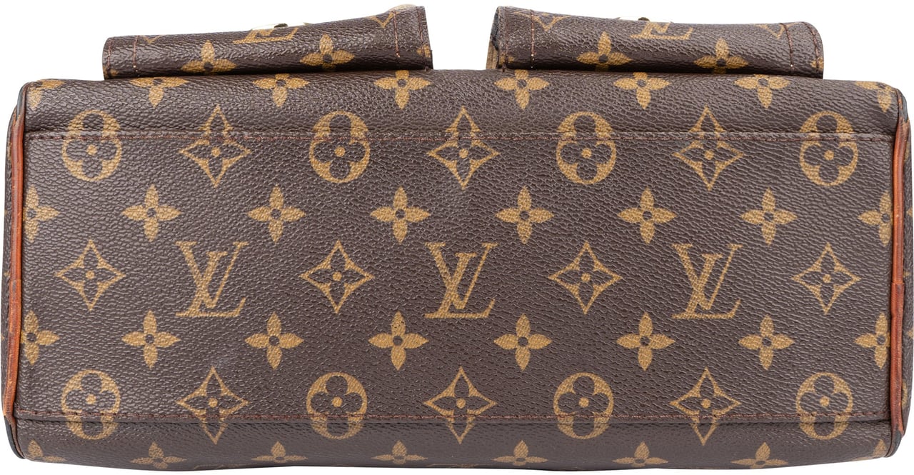 Louis Vuitton Louis Vuitton Canvas Monogram Manhattan PM Handbag Bruin