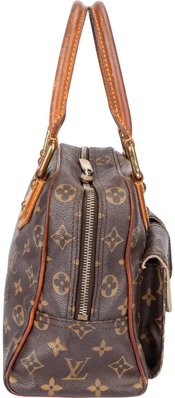 Louis Vuitton Louis Vuitton Canvas Monogram Manhattan PM Handbag Bruin