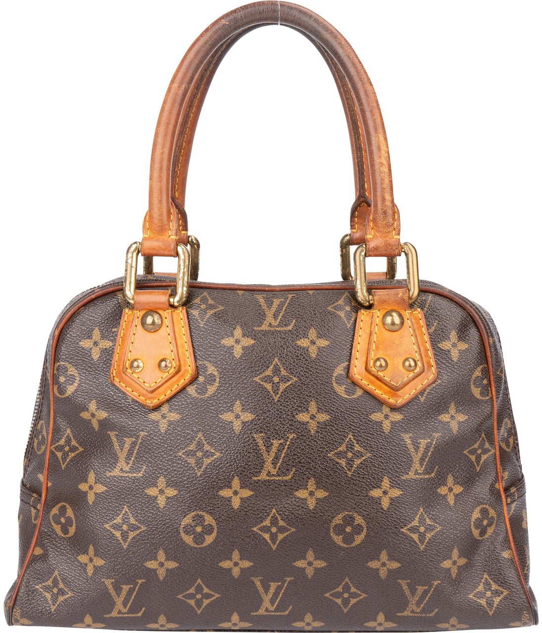 Louis Vuitton Louis Vuitton Canvas Monogram Manhattan PM Handbag Bruin