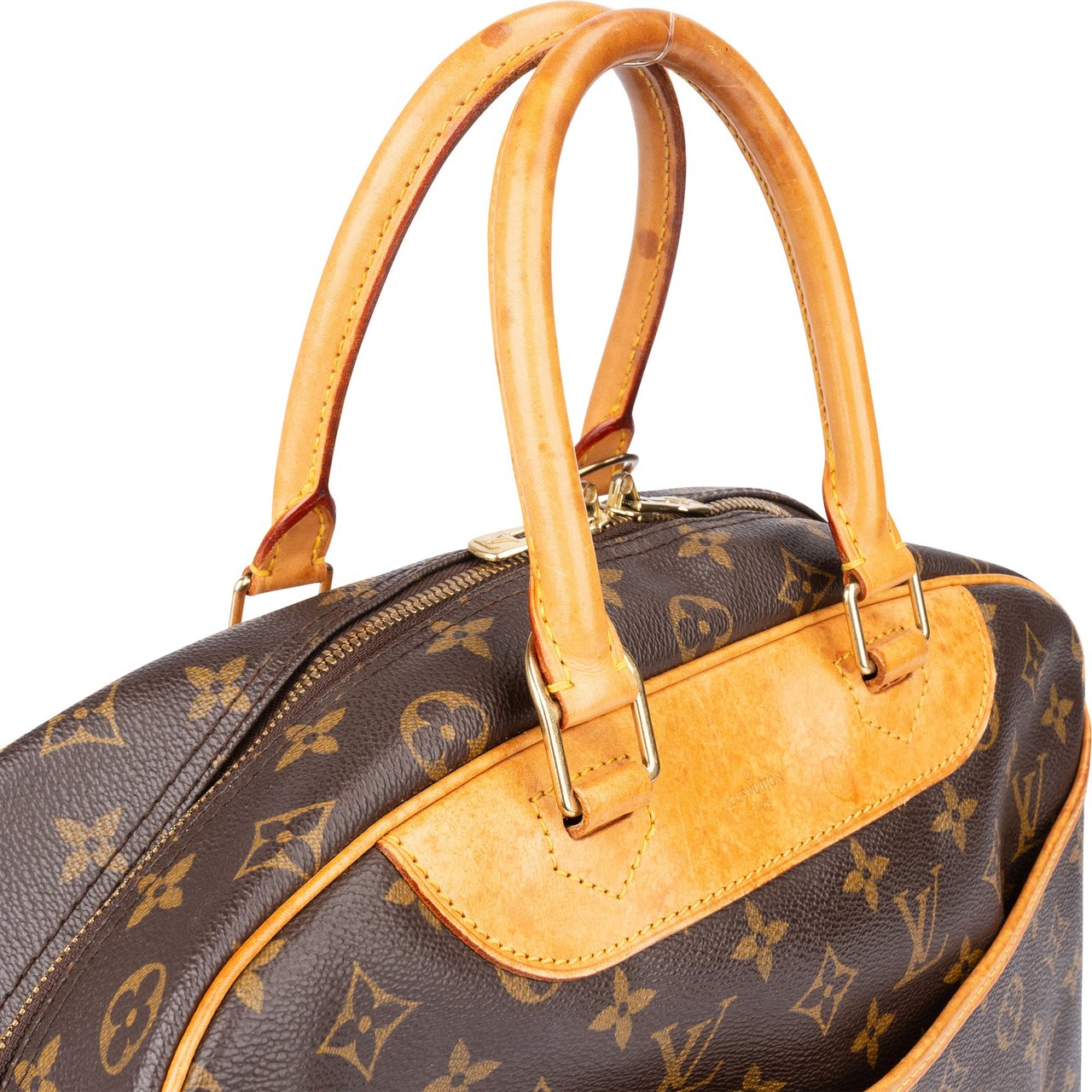 Louis Vuitton Louis Vuitton Canvas Monogram Deauville Handbag Bruin