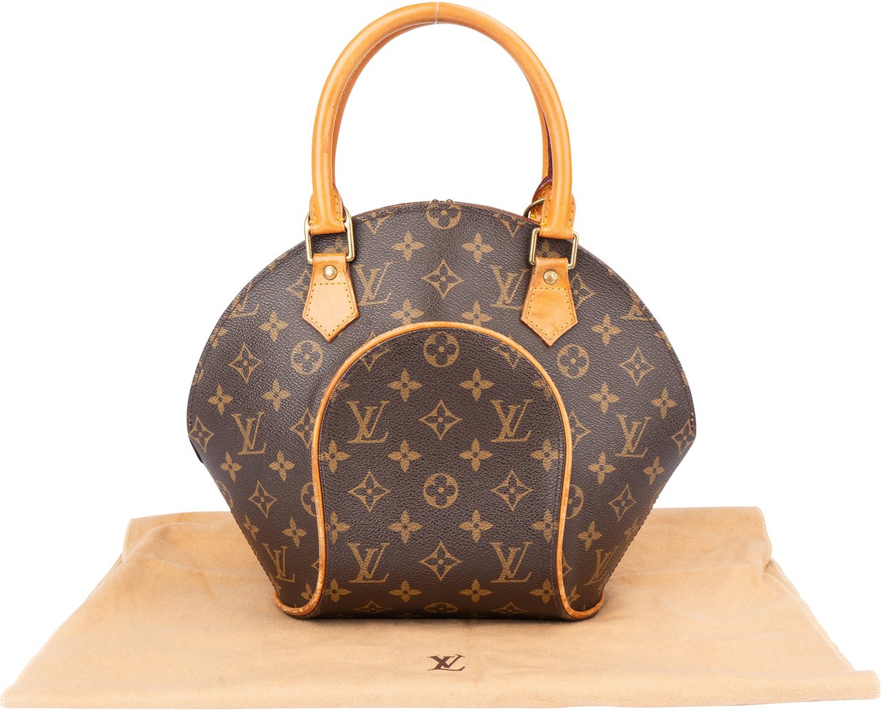 Louis Vuitton Louis Vuitton Canvas Monogram Ellipse PM Handbag Bruin
