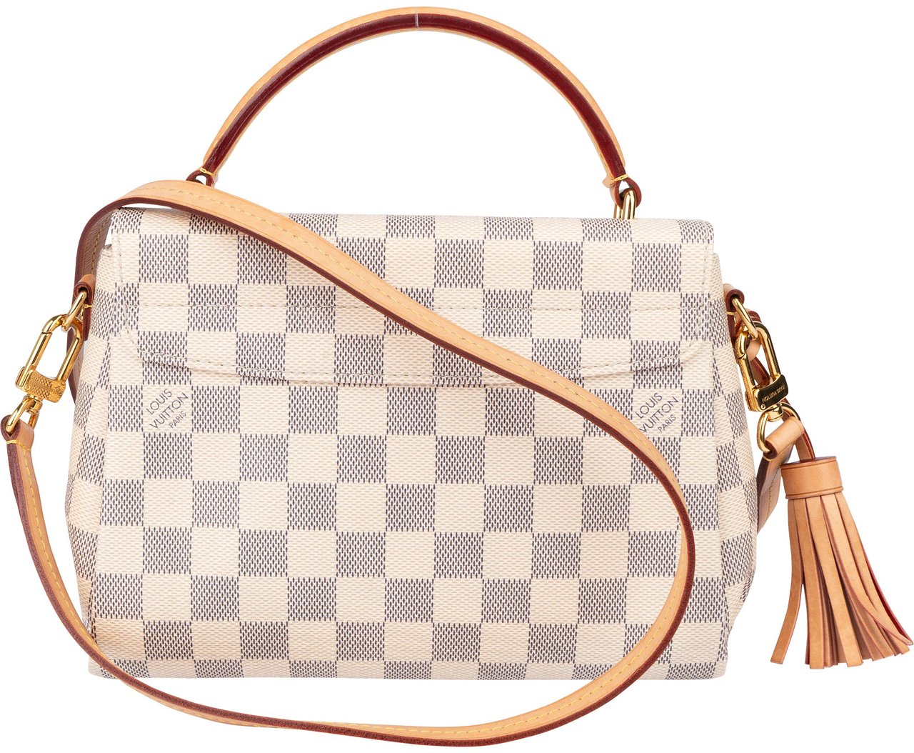 Louis Vuitton Louis Vuitton Damier Azur Monogram Croisette Handbag Wit
