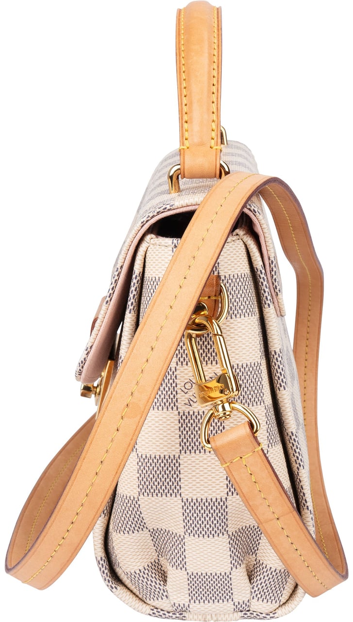 Louis Vuitton Louis Vuitton Damier Azur Monogram Croisette Handbag Wit