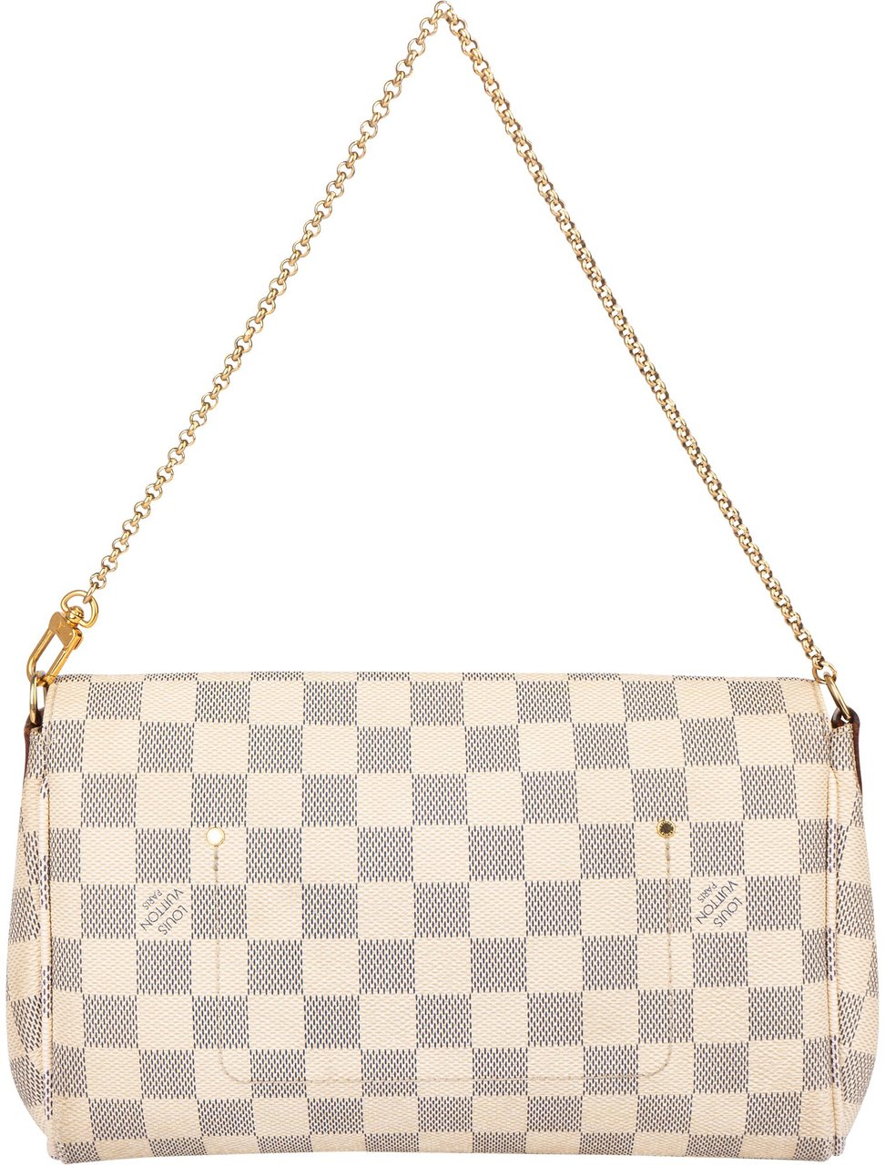 Louis Vuitton Louis Vuitton Damier Azur Monogram Favorite MM Shoulder Bag Wit