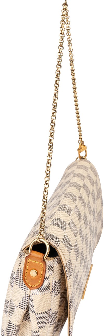 Louis Vuitton Louis Vuitton Damier Azur Monogram Favorite MM Shoulder Bag Wit