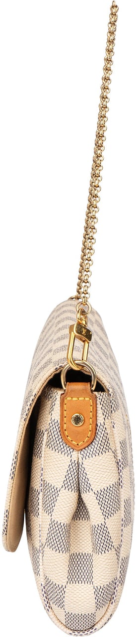 Louis Vuitton Louis Vuitton Damier Azur Monogram Favorite MM Shoulder Bag Wit