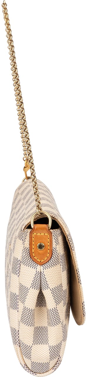 Louis Vuitton Louis Vuitton Damier Azur Monogram Favorite MM Shoulder Bag Wit