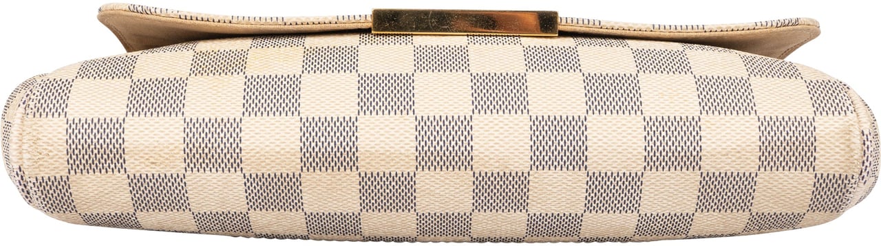 Louis Vuitton Louis Vuitton Damier Azur Monogram Favorite MM Shoulder Bag Wit
