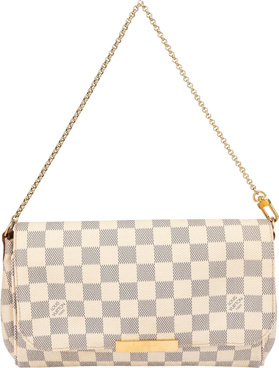 Louis Vuitton Louis Vuitton Damier Azur Monogram Favorite MM Shoulder Bag Wit
