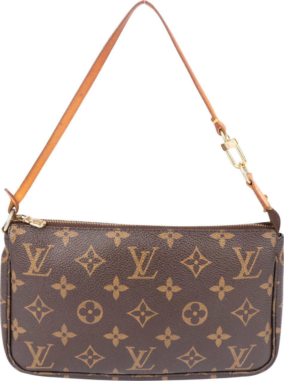 Louis Vuitton Louis Vuitton Canvas Monogram Pochette Accessoire Handbag Bruin