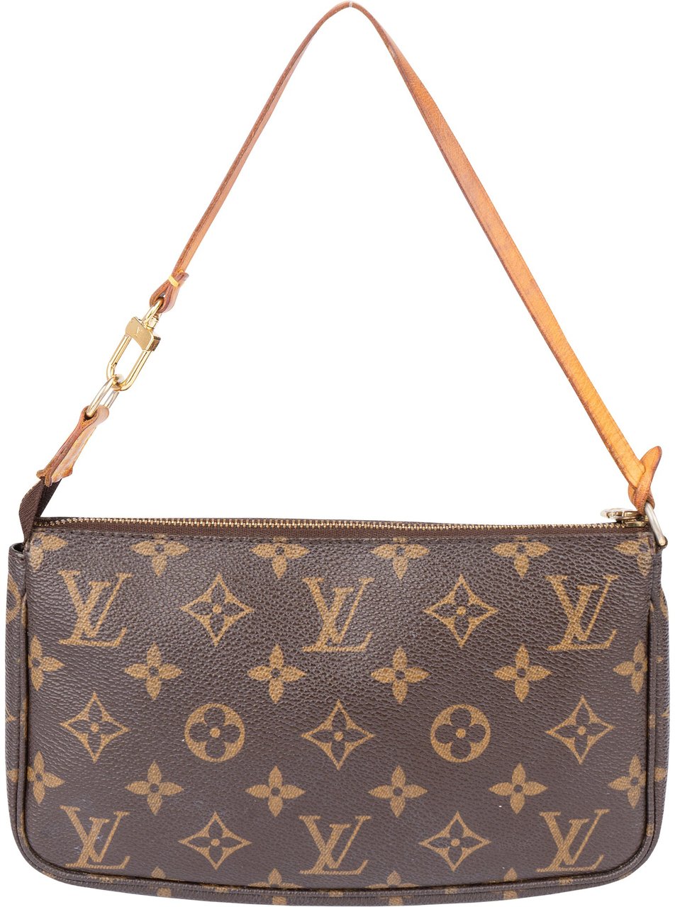 Louis Vuitton Louis Vuitton Canvas Monogram Pochette Accessoire Handbag Bruin