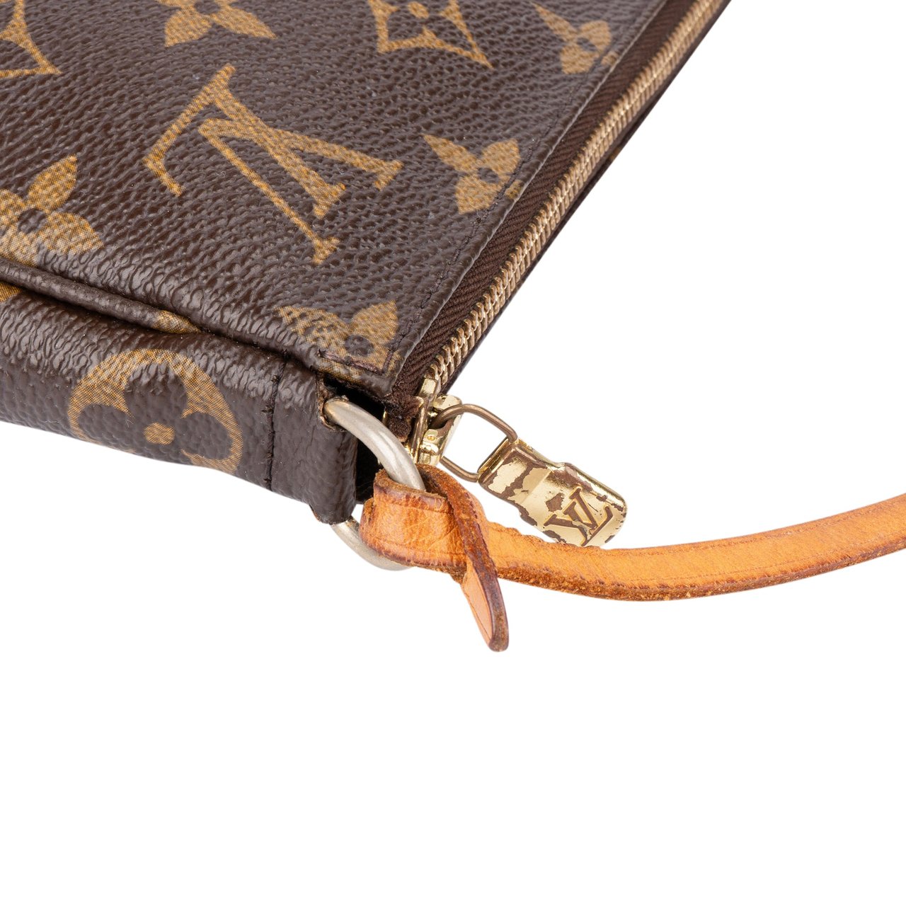 Louis Vuitton Louis Vuitton Canvas Monogram Pochette Accessoire Handbag Bruin