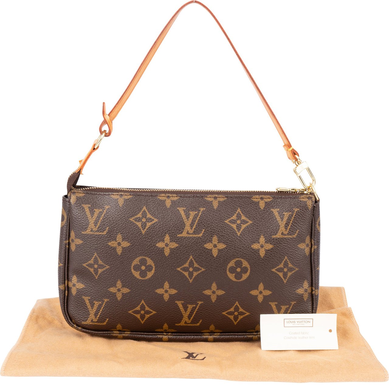 Louis Vuitton Louis Vuitton Canvas Monogram Pochette Accessoire Handbag Bruin