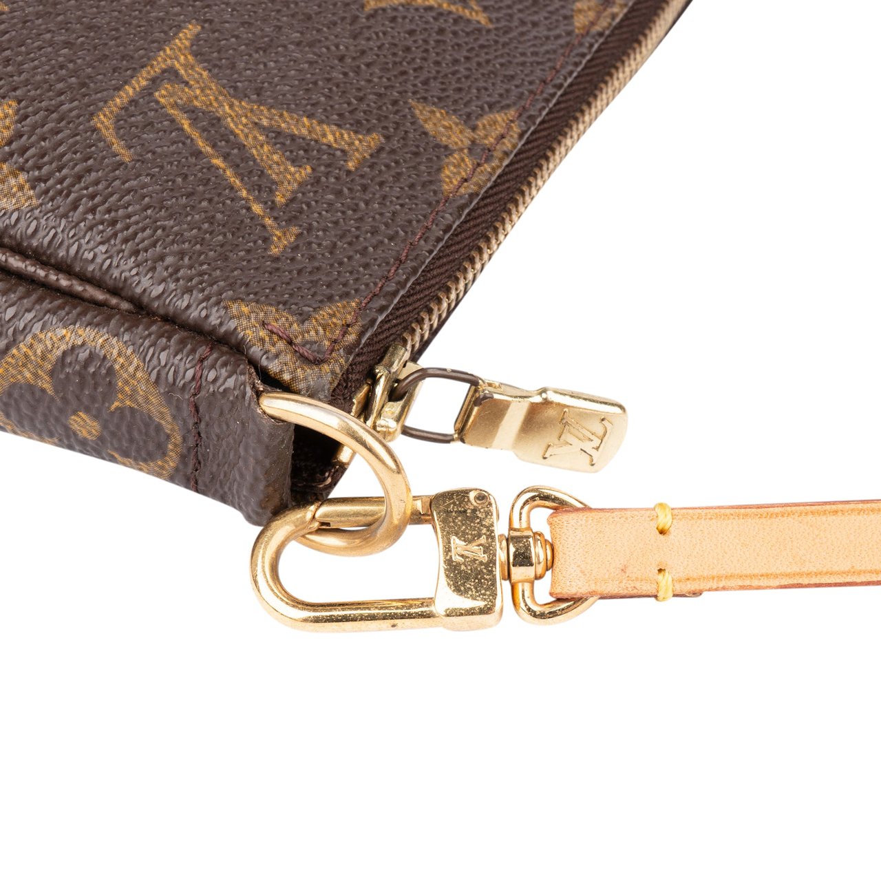 Louis Vuitton Louis Vuitton Canvas Monogram Pochette Accessoire Handbag Bruin