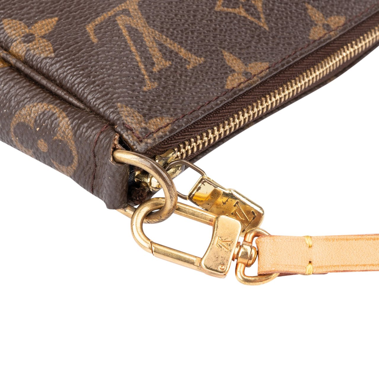 Louis Vuitton Louis Vuitton Canvas Monogram Pochette Accessoire Handbag Bruin