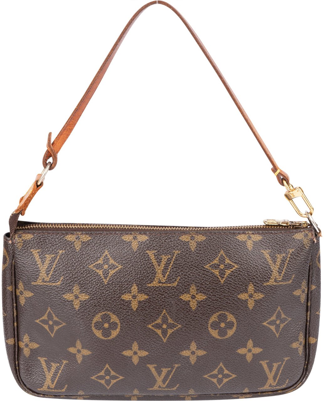 Louis Vuitton Louis Vuitton Canvas Monogram Pochette Accessoire Handbag Bruin
