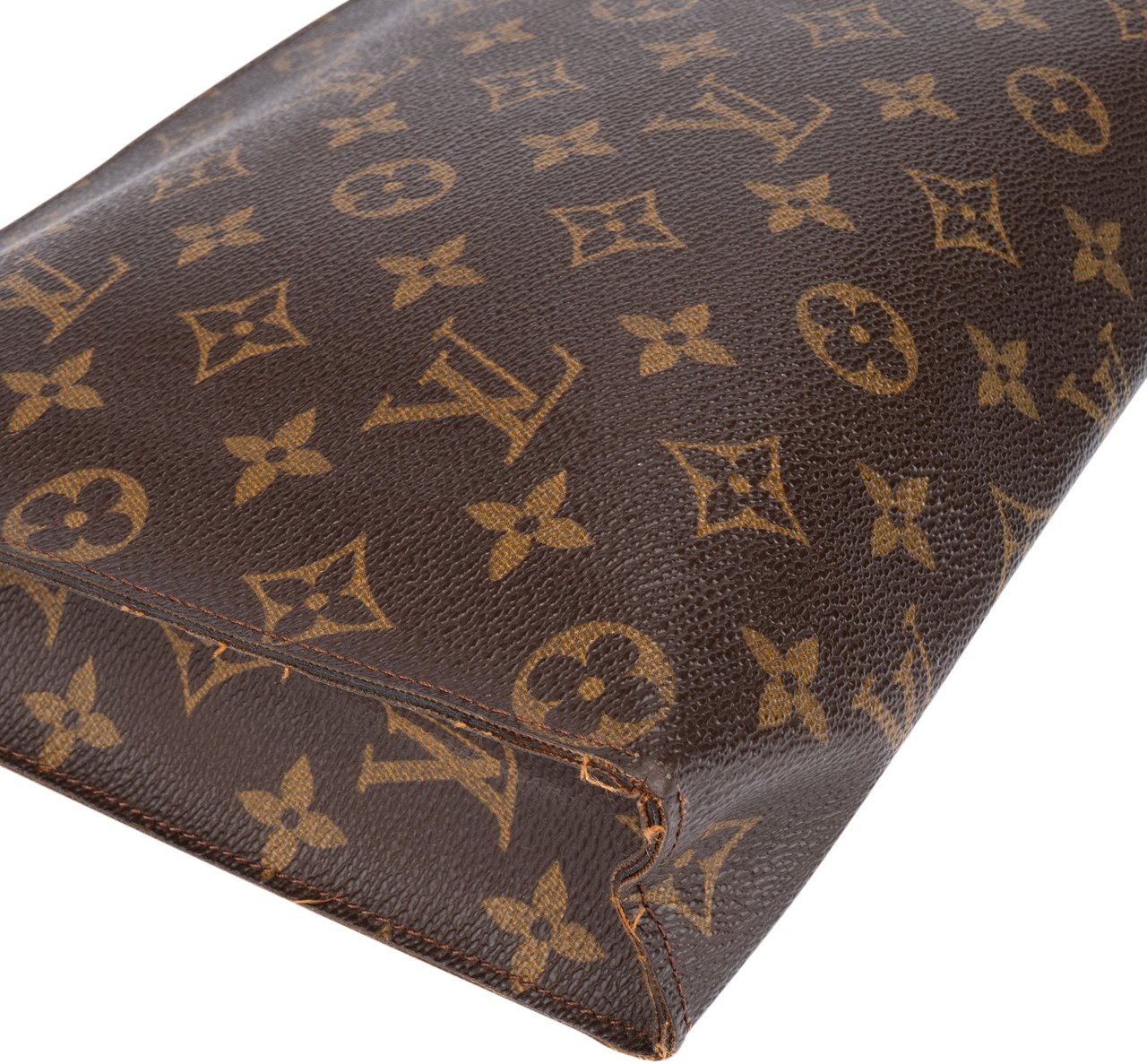Louis Vuitton Louis Vuitton Canvas Monogram Poche Toilette 25 Clutch Bruin
