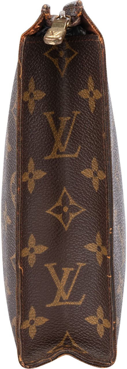Louis Vuitton Louis Vuitton Canvas Monogram Poche Toilette 25 Clutch Bruin