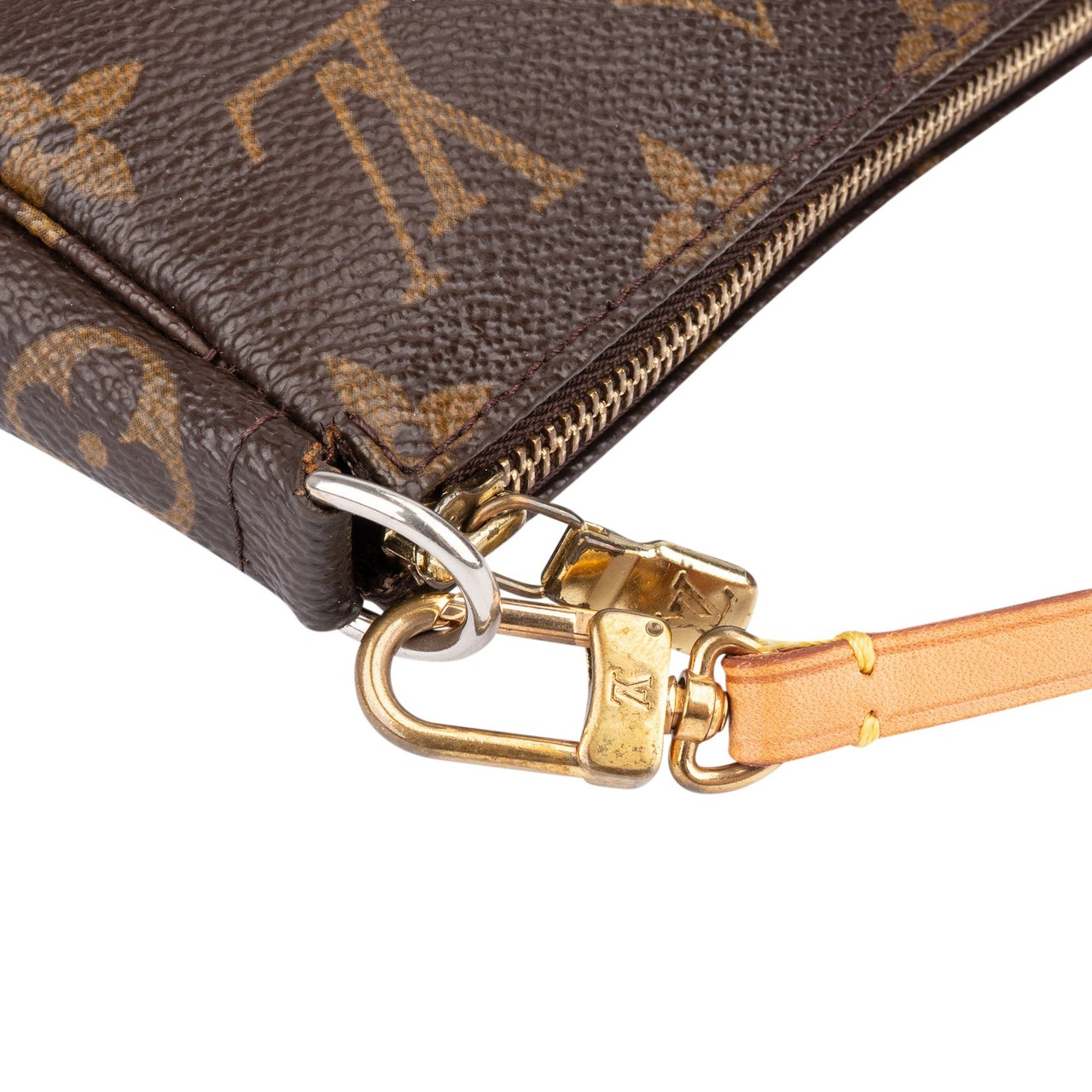 Louis Vuitton Louis Vuitton Canvas Monogram Pochette Accessoire Handbag Bruin