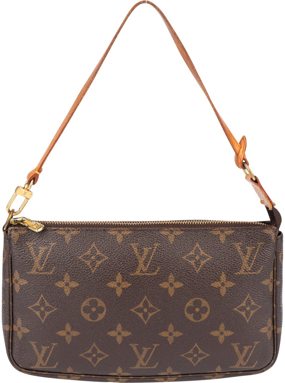 Louis Vuitton Louis Vuitton Canvas Monogram Pochette Accessoire Handbag Bruin