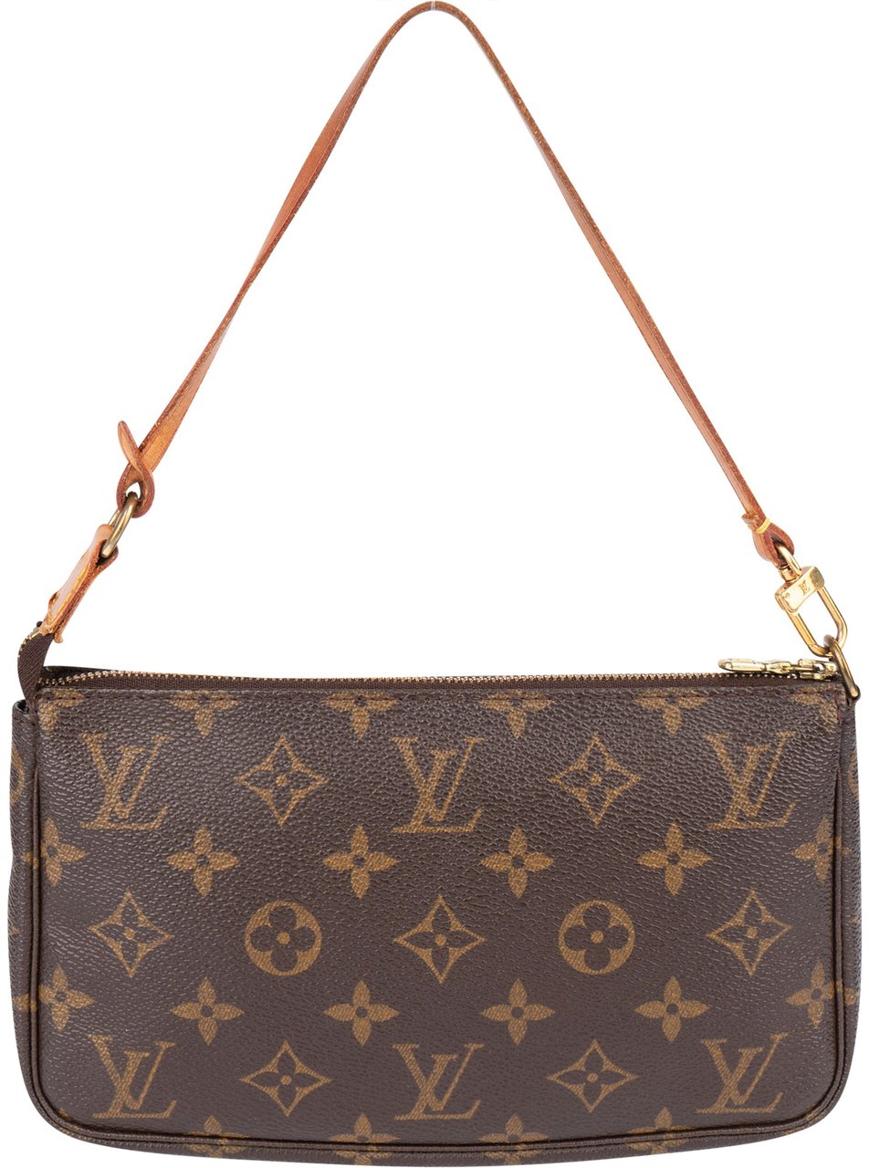 Louis Vuitton Louis Vuitton Canvas Monogram Pochette Accessoire Handbag Bruin