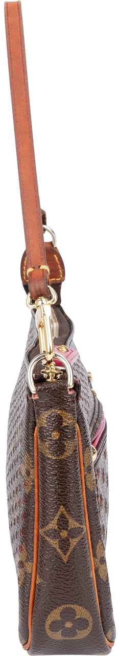 Louis Vuitton Louis Vuitton Limited Perforated Monogram Pochette Accessoire Handbag Bruin