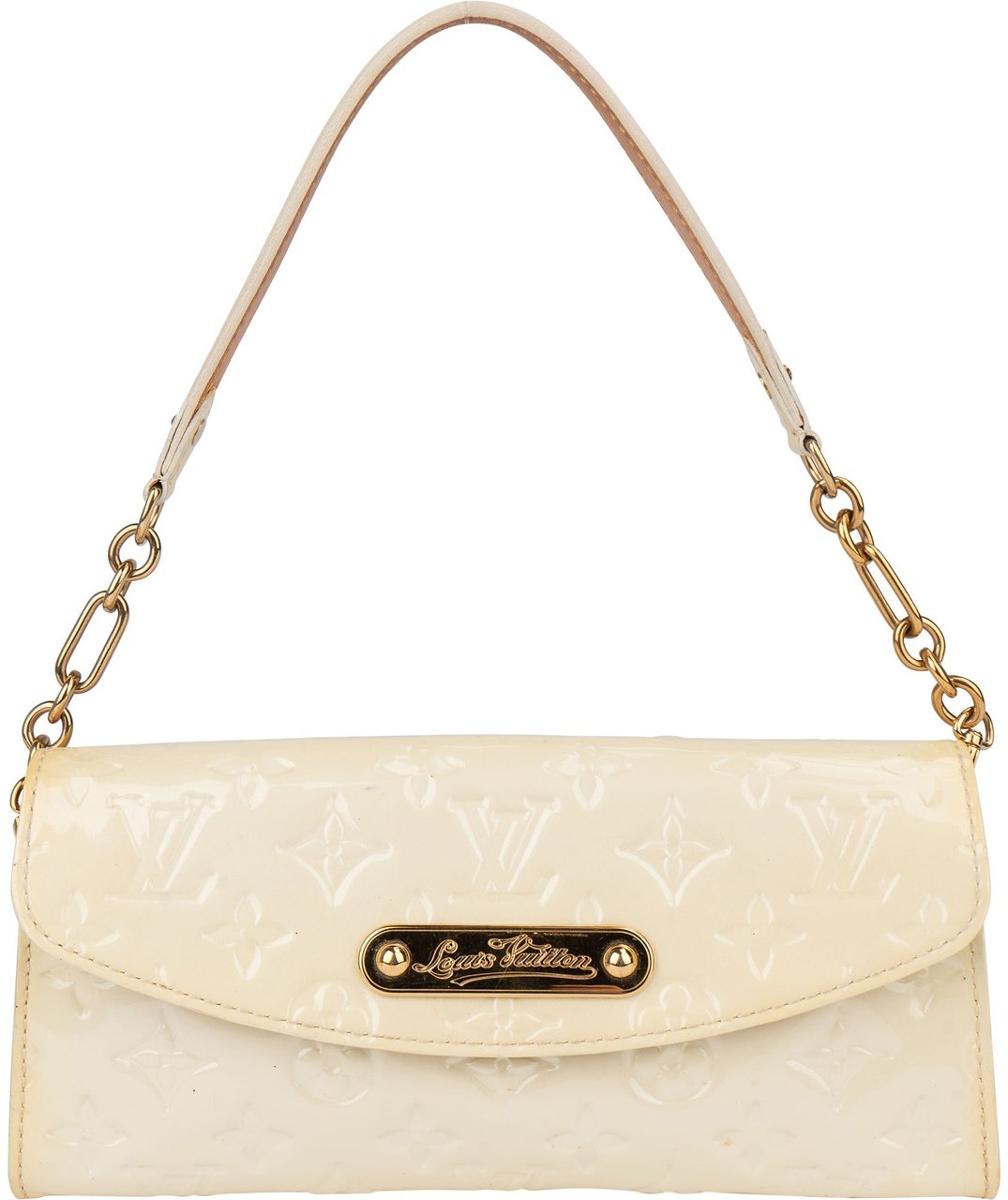 Louis Vuitton Louis Vuitton Vernis Monogram Sunset Boulevard Handbag Wit