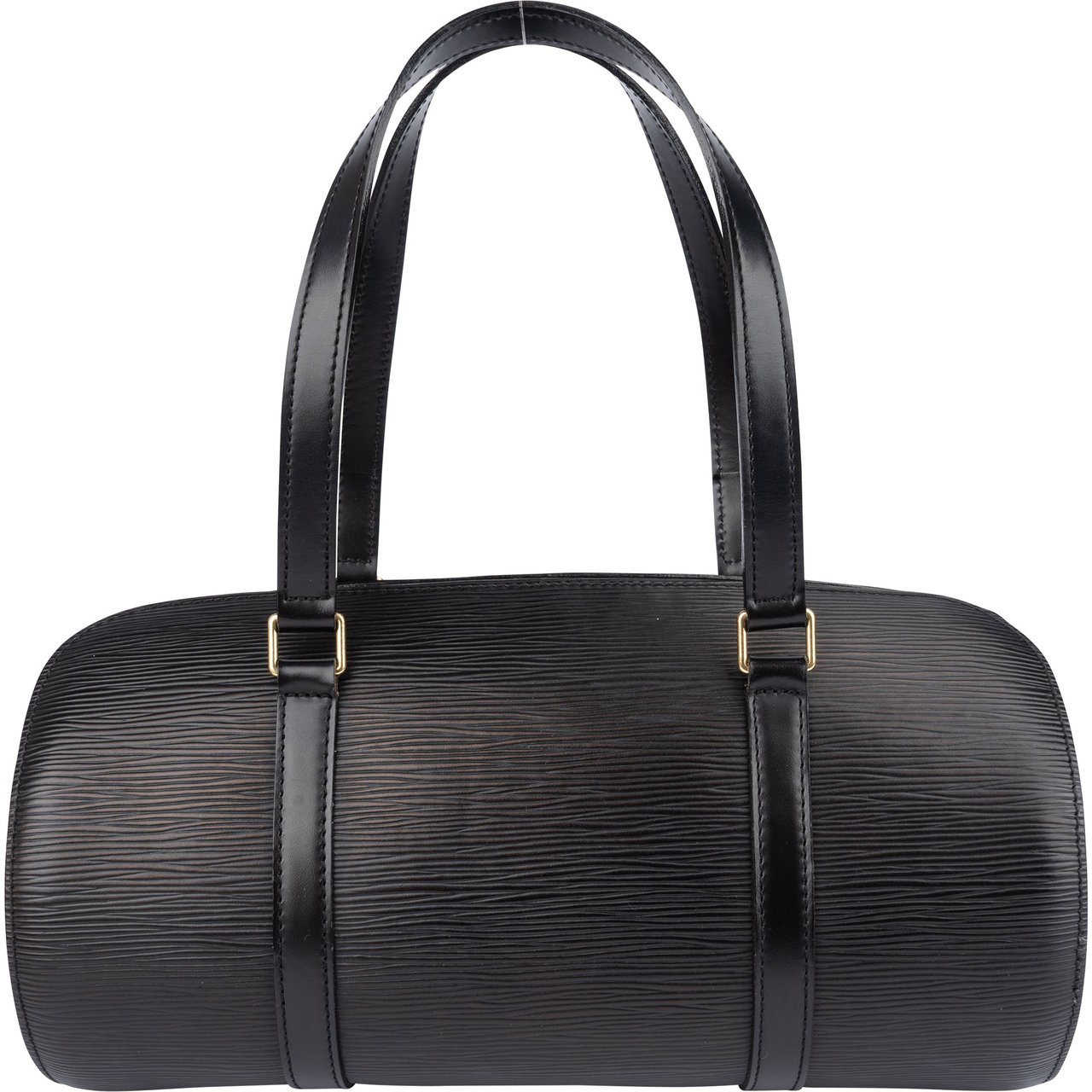 Louis Vuitton Louis Vuitton Noir Epi Leather Soufflot Set Handbag Zwart