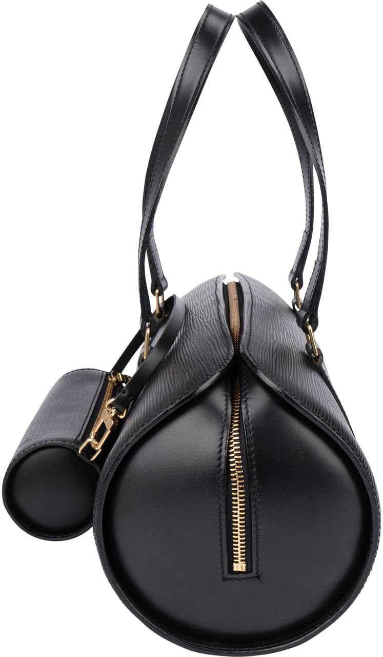 Louis Vuitton Louis Vuitton Noir Epi Leather Soufflot Set Handbag Zwart