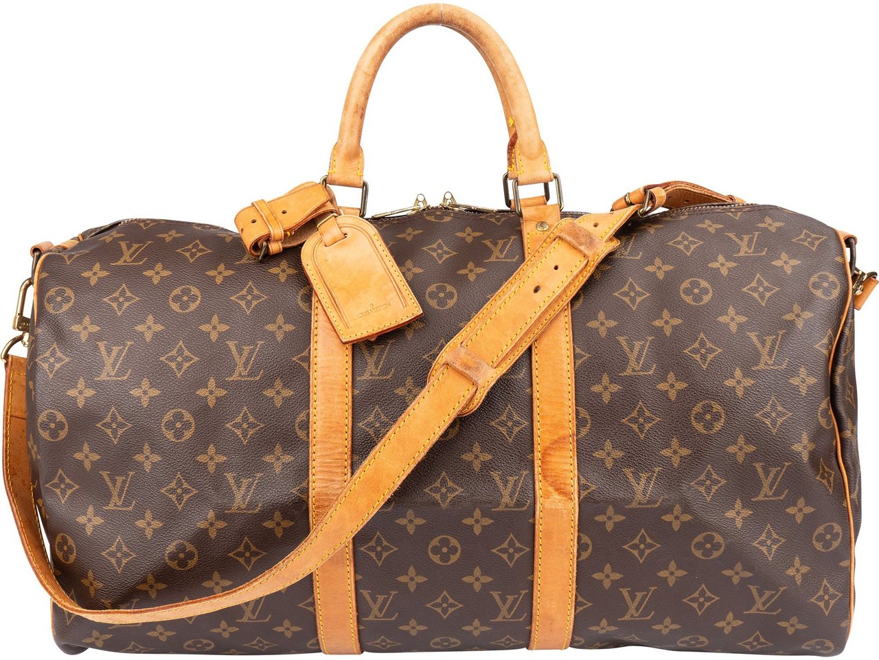 Louis Vuitton Louis Vuitton Canvas Monogram Keepall 50 Bandouliere Bruin