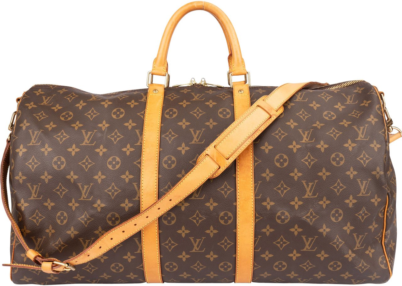 Louis Vuitton Louis Vuitton Canvas Monogram Keepall 55 Bandouliere Bruin