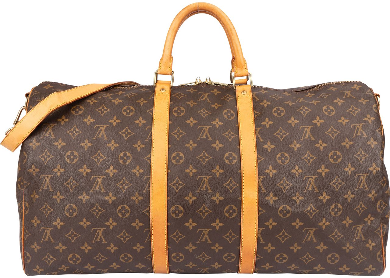 Louis Vuitton Louis Vuitton Canvas Monogram Keepall 55 Bandouliere Bruin