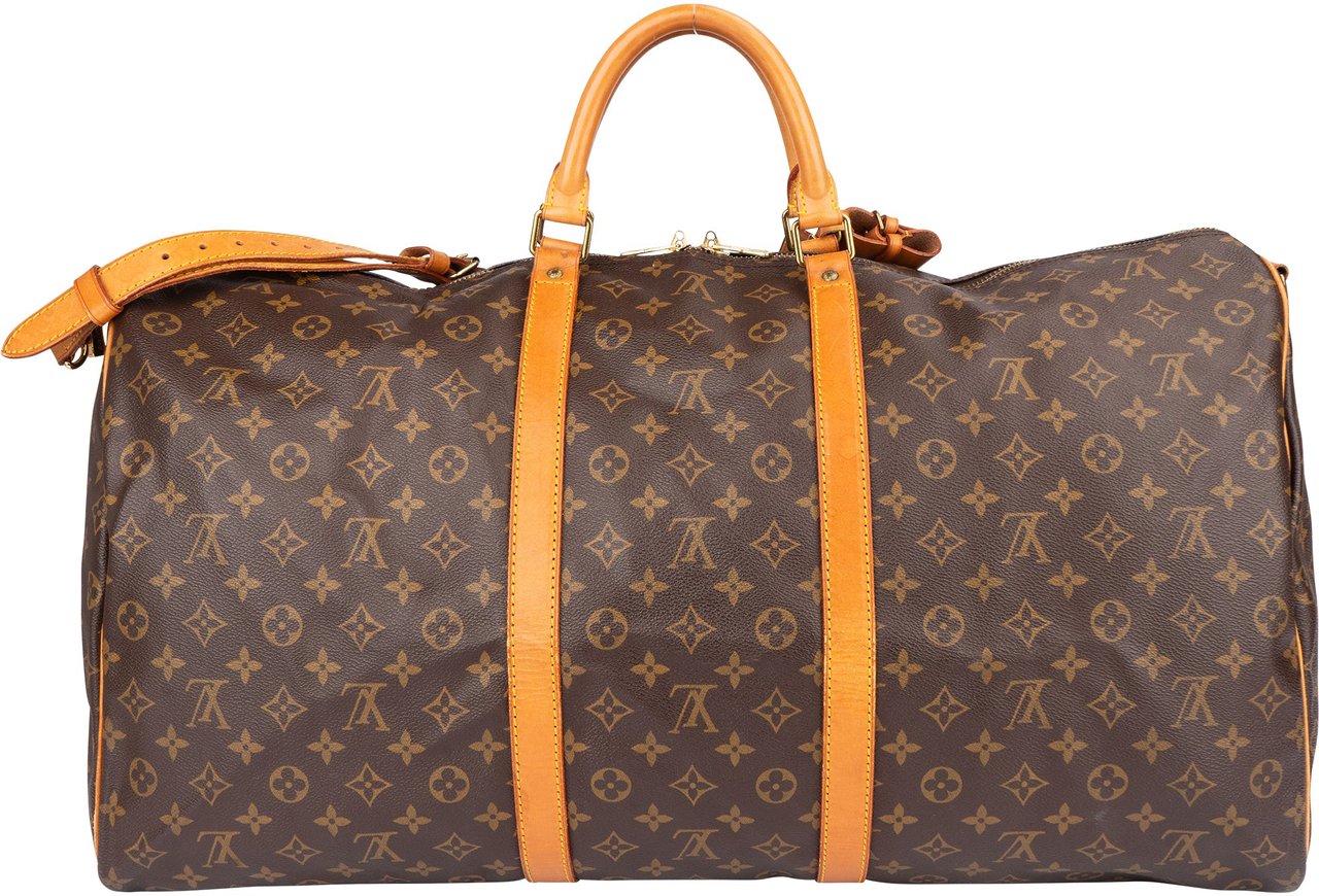 Louis Vuitton Louis Vuitton Canvas Monogram Keepall 60 Bandouliere Bruin