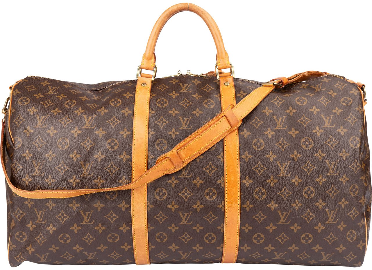 Louis Vuitton Louis Vuitton Canvas Monogram Keepall 60 Bandouliere Bruin