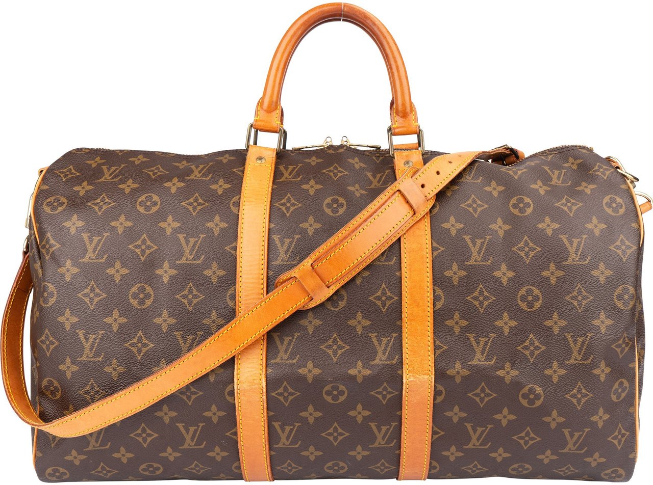 Louis Vuitton Louis Vuitton Canvas Monogram Keepall 50 Bandouliere Bruin