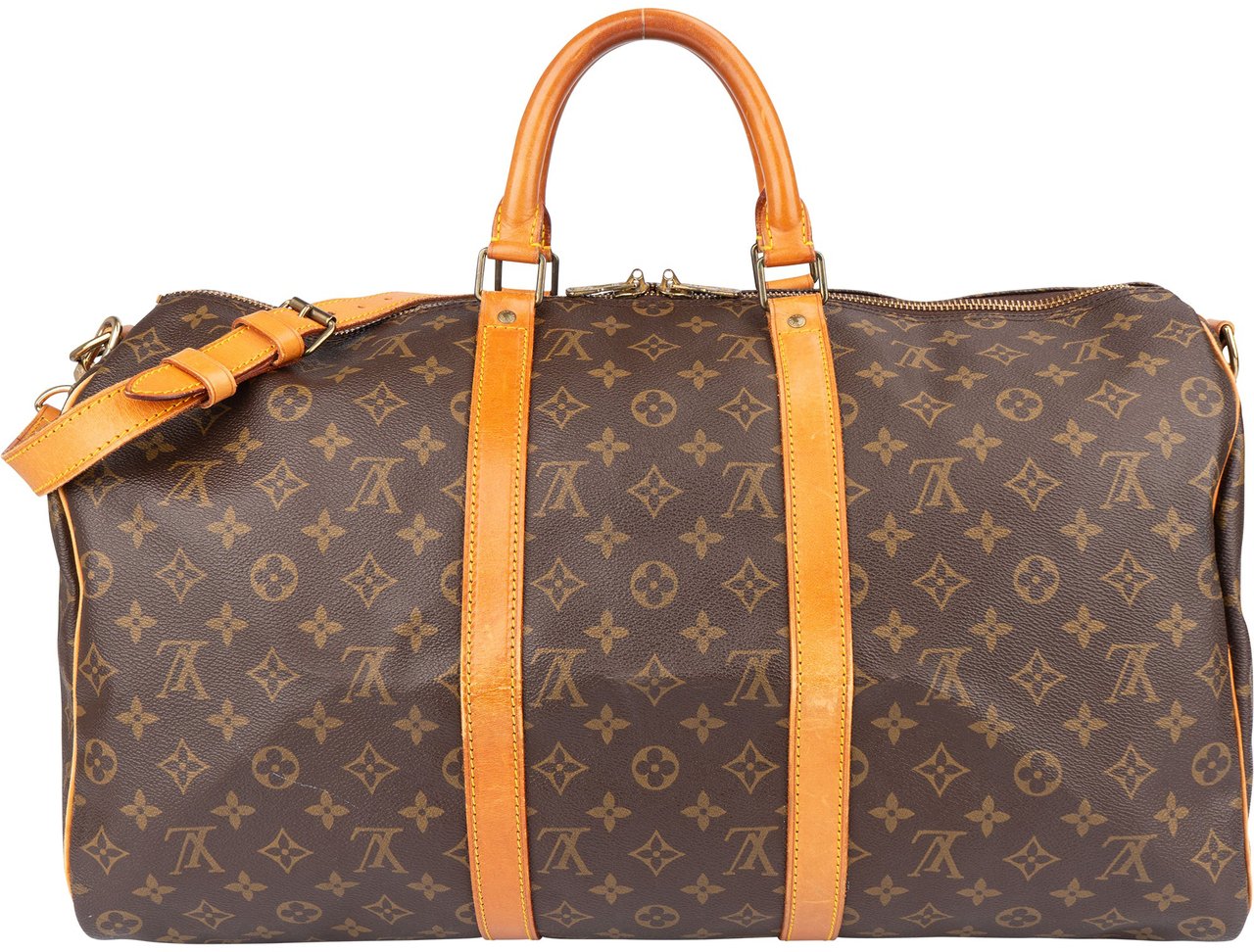 Louis Vuitton Louis Vuitton Canvas Monogram Keepall 50 Bandouliere Bruin