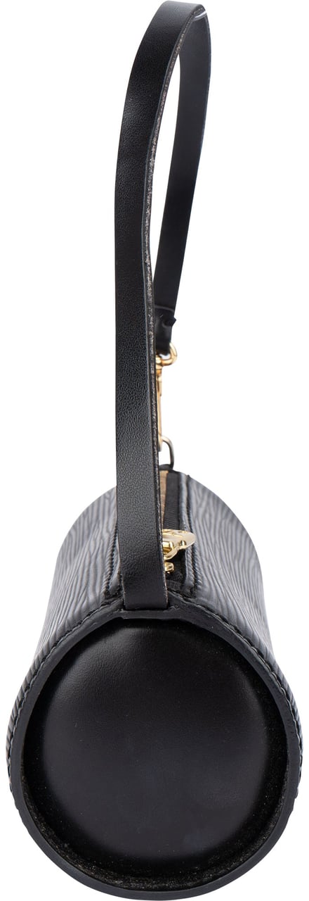 Louis Vuitton Louis Vuitton Noir Epi Leather Mini Souflfot Handbag Zwart