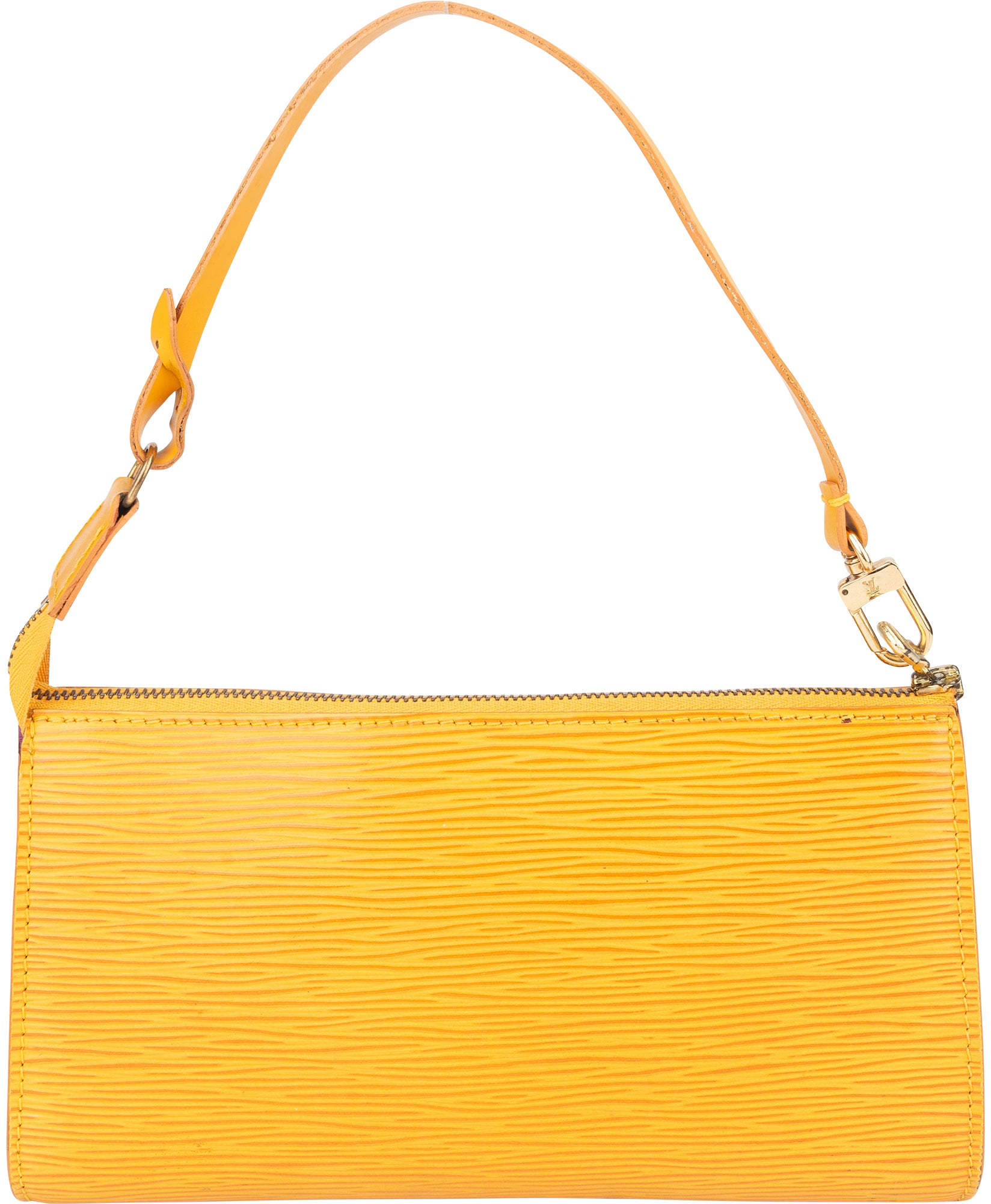 Louis Vuitton Yellow Epi Leather Pochette Accessoire Handbag Geel