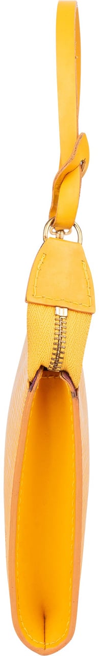 Louis Vuitton Yellow Epi Leather Pochette Accessoire Handbag Geel