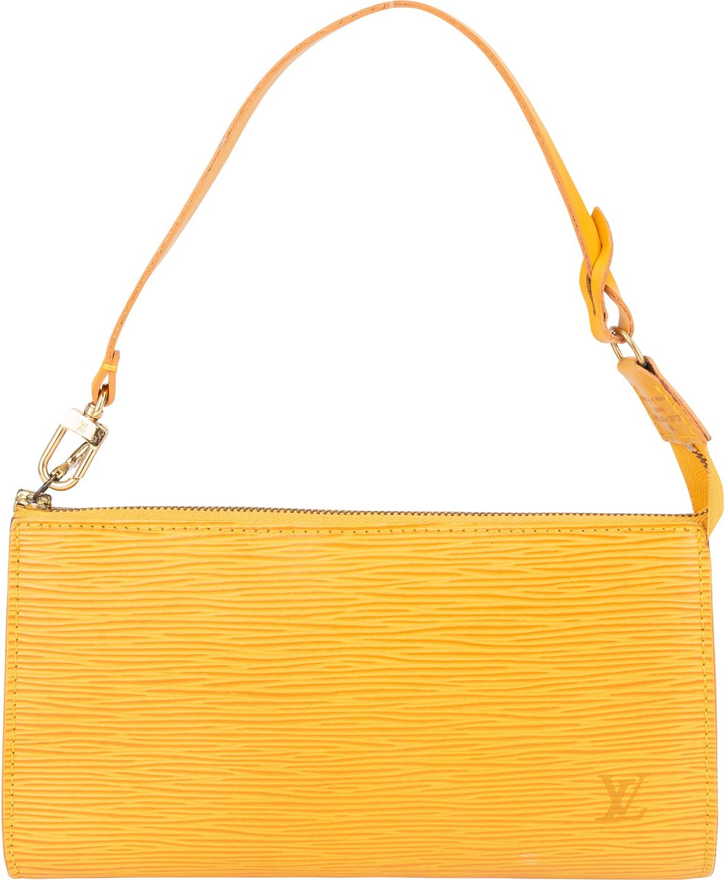 Louis Vuitton Yellow Epi Leather Pochette Accessoire Handbag Geel