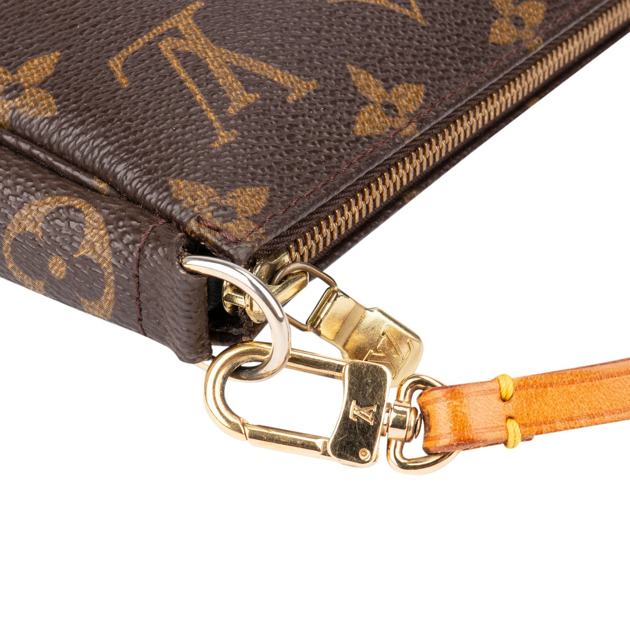 Louis Vuitton Louis Vuitton Canvas Monogram Pochette Accessoire Handbag Bruin