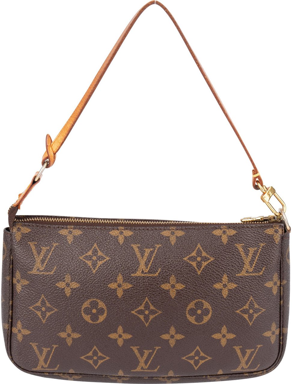 Louis Vuitton Louis Vuitton Canvas Monogram Pochette Accessoire Handbag Bruin