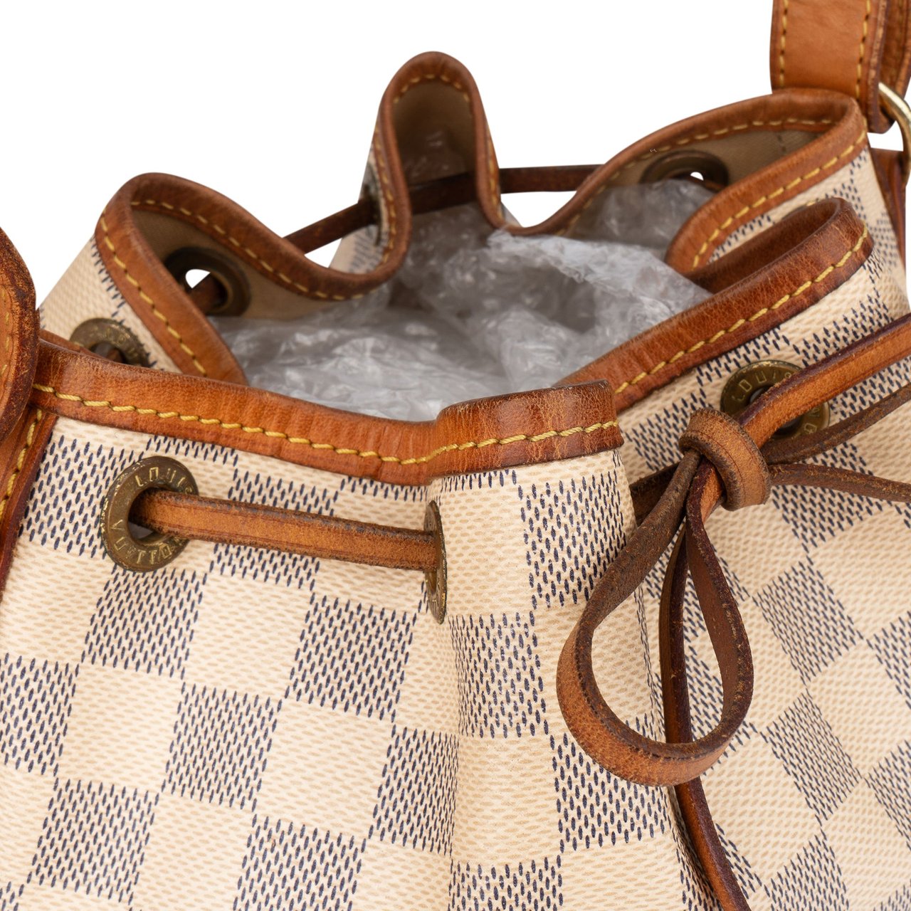 Louis Vuitton Louis Vuitton Damier Azur Monogram Sac Noe Petit NM Crossbody Bag Wit