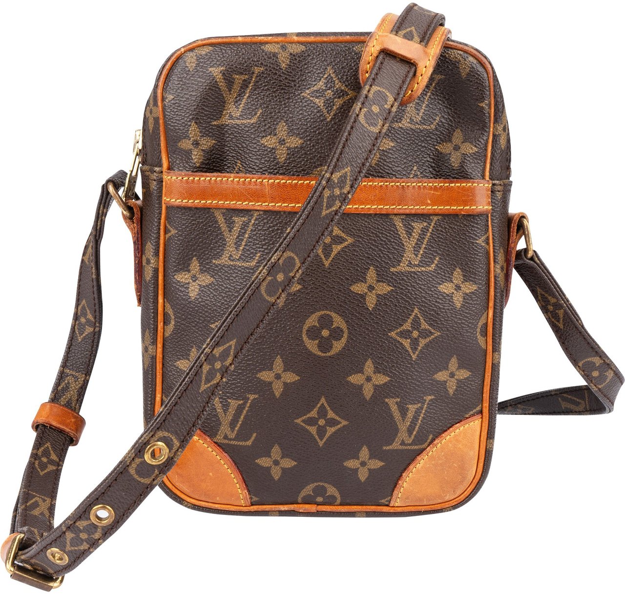 Louis Vuitton Louis Vuitton Canvas Monogram Danube Crossbody Bag Bruin