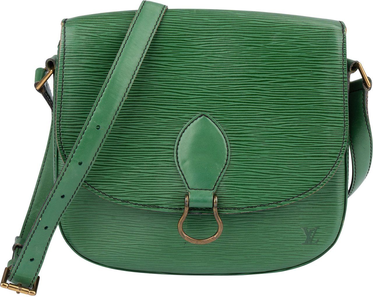 Louis Vuitton Louis Vuitton Green Epi Leather Saint Cloud GM Crossbody Bag Bruin