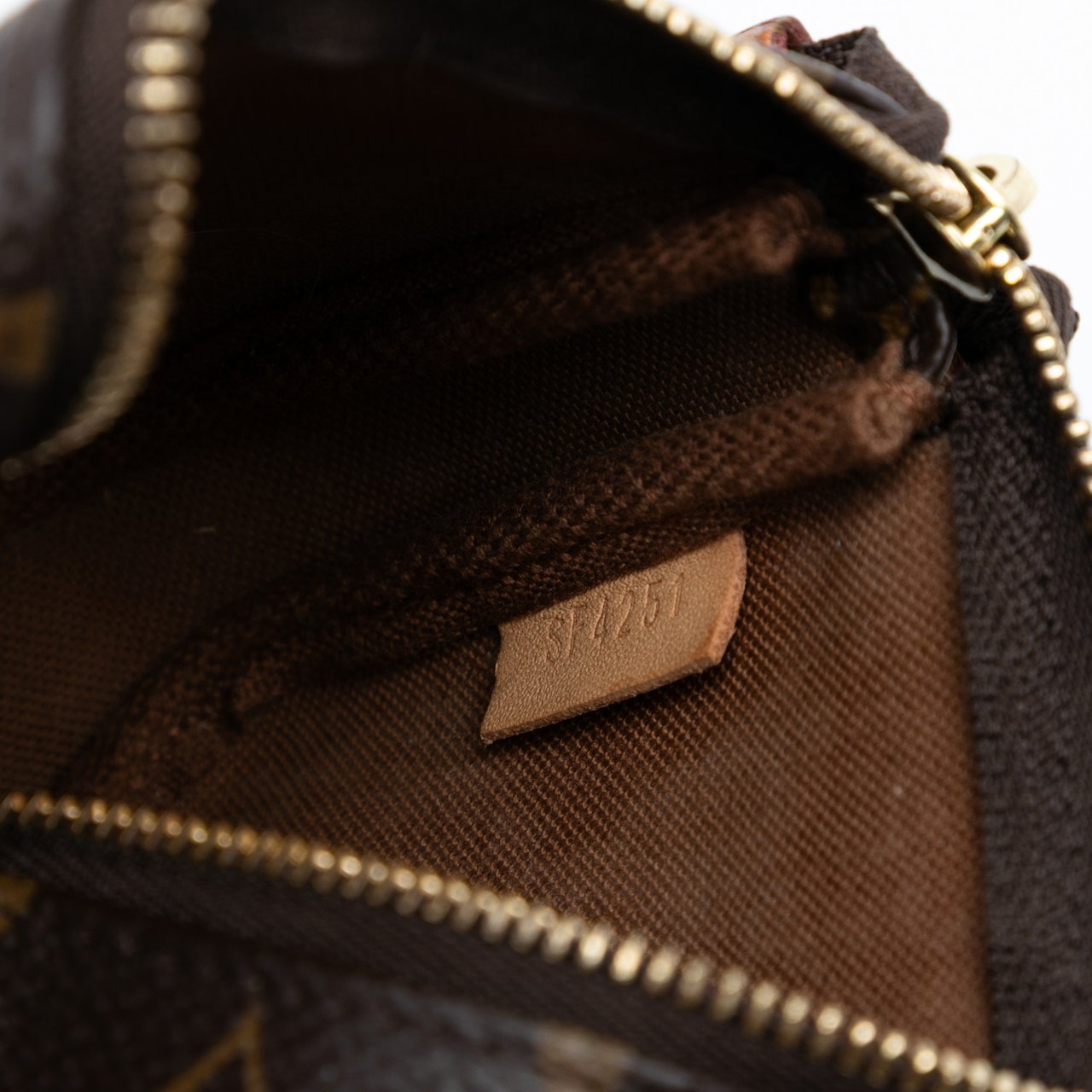 Louis Vuitton Monogram Mini Pochette Accessoires Bruin